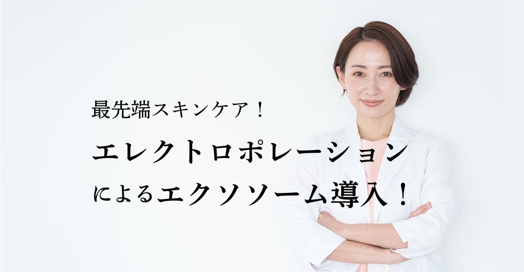 エレクトロポレーションによるエクソソーム導入で最先端スキンケア！