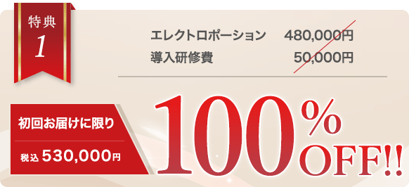 ペップビューの3倍の有効成分を誇る薬液導入キャンペーン2